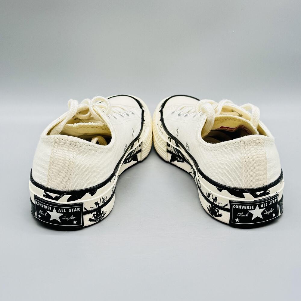Converse Shoes Womens 5 White Chuck Taylor All Star 70 Low Top Splatter Sneakers - Picture 8 of 12